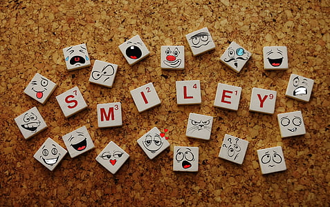 Smilies, Rolig, kul, ansikten, känslor, uttryckssymbol, inga människor