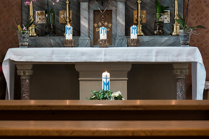 altare, Tabernacolo, Santo, marmo, Rosario, Chiesa, Cattolica