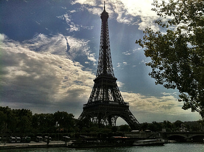 Paryż, fr, Eiffel, Francuski, Piramida, Architektura, Turystyka