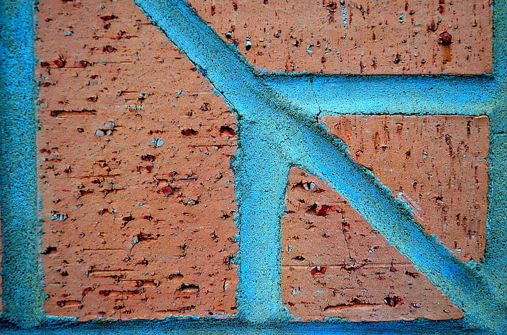 brick, wall, background, material, joint, red, architecture