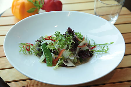 salada, alface, -Prima, saudável, comida, fresco, vegetariano