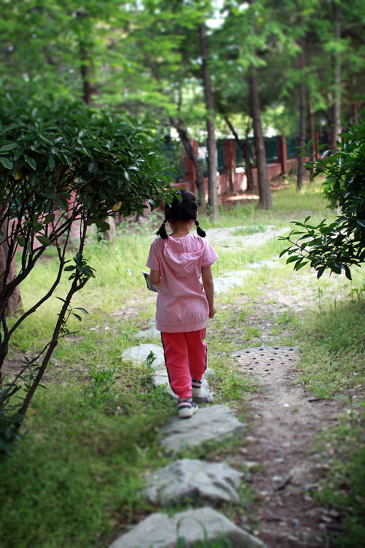 Kinder-, Wanderwege, Park, Natur, zu Fuß