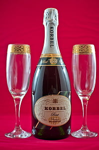champanhe, celebração, borbulhante