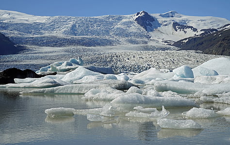buzul, buzul Gölü, buz, buzdağları, manzara, soğuk, buzul lagoon