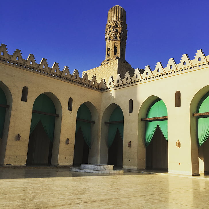 Kairo, Azhar, moskén, plats för makt, arkitektur, islam, berömda place