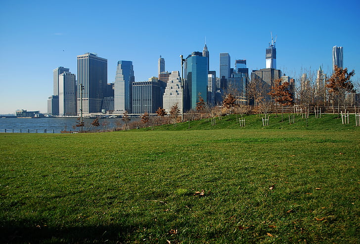 Манхатън, град, нов, градски, Skyline, архитектура, Америка
