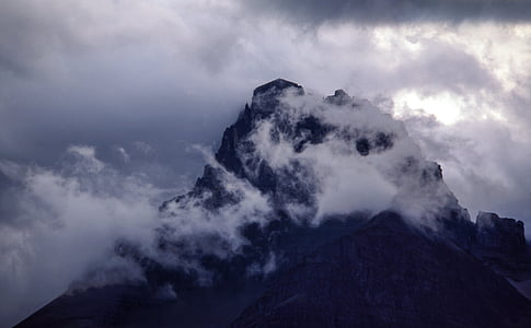 núi, Đang hiển thị, Hội nghị thượng đỉnh, sương mù, Ban ngày, đám mây, Hill