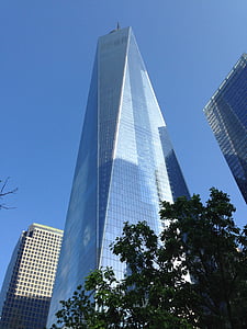 satu world trade Centre, NYC, Landmark, Amerika Serikat, bangunan, pencakar langit, arsitektur