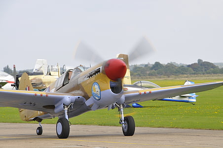Duxford, Airshow, England, fly, propel, flyvning, afgang