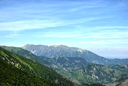 Tatry, Eslovàquia, paisatge, vista superior, muntanyes, veure, natura