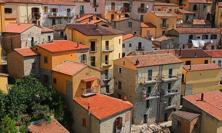 castlmezzano, Italia, hjem, bygge
