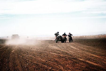 motos, Motocross, moto, desierto, velocidad, Marruecos, dunas