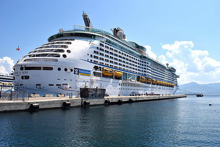 cruise, cruise ship, holiday, sea, port, shipping, mediterranean