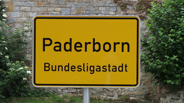 Paderborn, Stadt, SCP, Schild