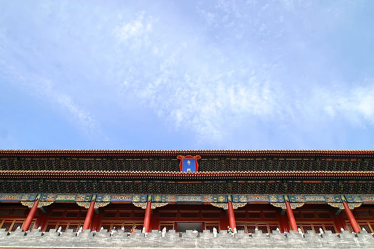 katto, Kiina, Dragon, kielletty kaupunki, arkkitehtuuri, Beijing, Palace