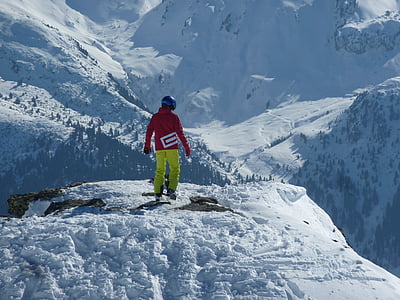 slidinėjimo, žiemą, sniego, kalnai, Žiemos sportas, Alpių, kalnų