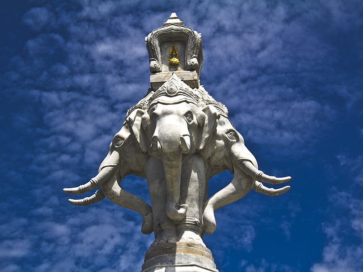 Statua, elefante, Thailandia, Asia, cultura, scultura, Viaggi