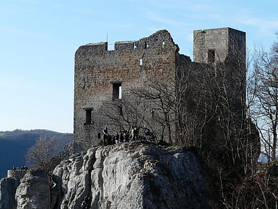 reußenstein, pilis, griuvėsiai, riterio pilis, pastatas, žygis, daugiau
