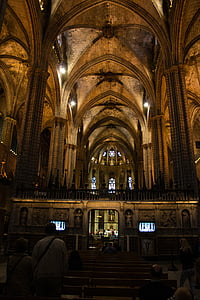 cerkev, Gotska, dom, arhitektura, zgodovinsko, katedrala, Španija