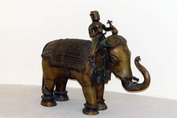 Elefant, orientalische, indische, Asien, Dekoration, Symbol, Jahrgang