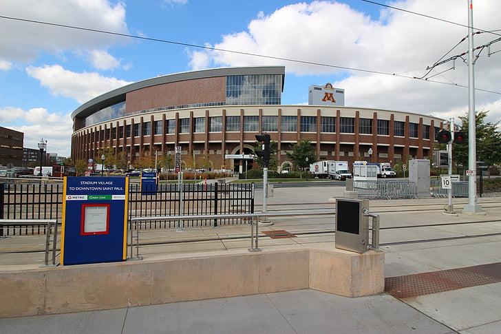 stadion, Minnesota, Egyetem, Amerikai Egyesült Államok, Amerikai