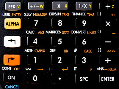 Kalkulator, klucze, płacić, przyciski, dane wejściowe, Nauka, Matematyka