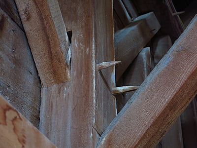 Granaio, fascio, vecchio, in legno, azienda agricola, costruzione, legname