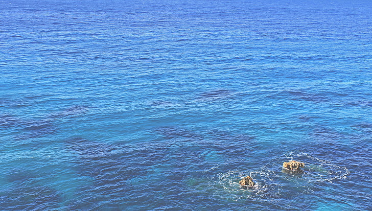 blue, island, lake, natural, nature, ocean, sea