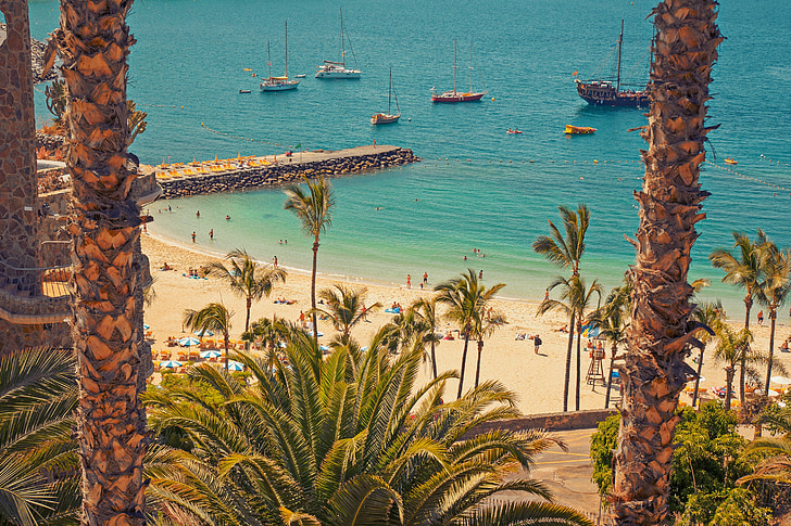 Gran Canarialla, Kanariansaaret, kesällä, Holiday, Beach, Ocean, Retki