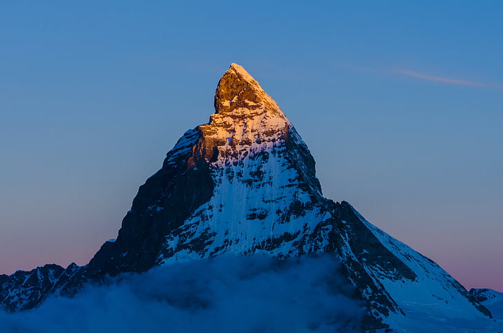 Mount, kar, doğa, hiçbir insan, hayvan yaban hayatı, açık havada, vahşi hayvanlar