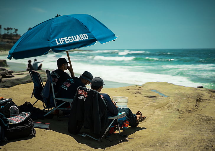 lifeguard, beach, san diego, ocean, rescue, safety, vacation