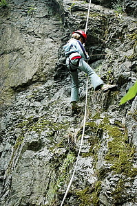 mászni, sziklákról kötéllel való, hegymászás, rock, mászófal, fal, kaland