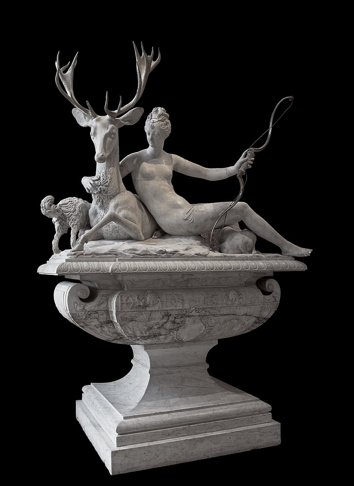 fonte, princesa diana gedenkbrunnen, arte, mármore, Louvre, Museu, estátua