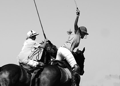 Polo, cheval, sport, Rider, jeu, jouer, équitation aux Jeux