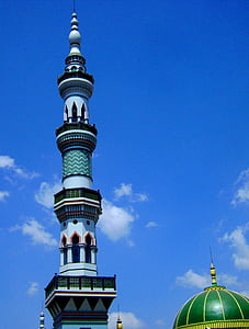 Menara, Masjid, pagak, Malang, Jawa timur, Indonesië, moskee