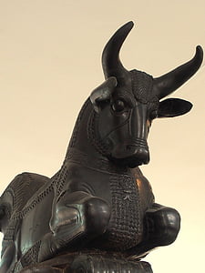 Sainte, Bull, sculpture, Persepolis, Iran, figure animale, art