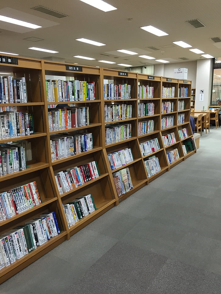 book, library, bookshelf