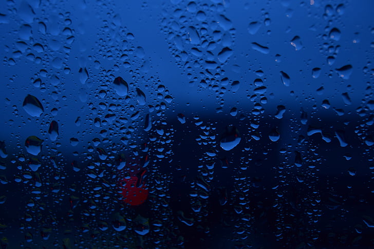 Sezóna, svetlo, sen, Vážení, drop, okno, mokré