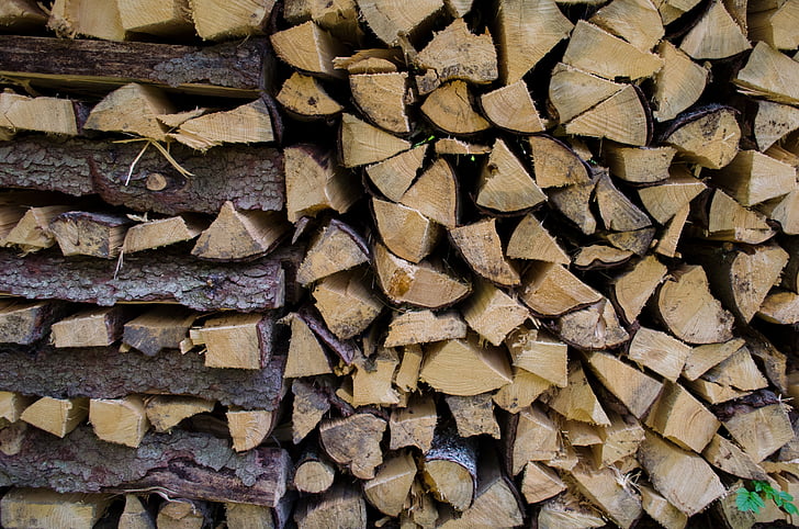 taglio del filetto di pettini, Priorità bassa, legna da ardere, legno, Holzstapel, accatastati, natura