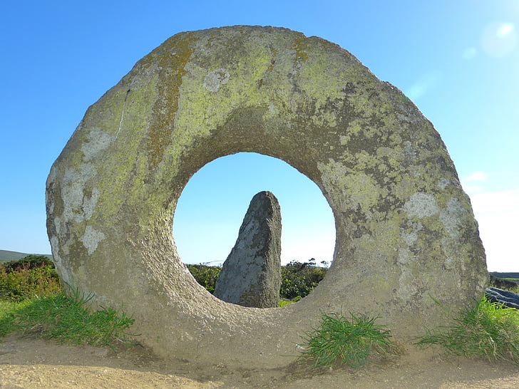 hombres-an-tol, ladrillo, Cornwall, glándula del sur, granito, megalithformation, Menhir