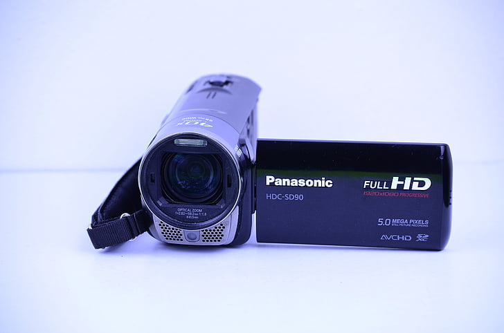 kamera, Panasonic, Video, tavoite, Leikkaa, mikrofoni