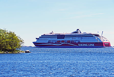 deep-sea ferry, stockholm-helsinki, finnish, finland, sweden, baltic sea, archipelago