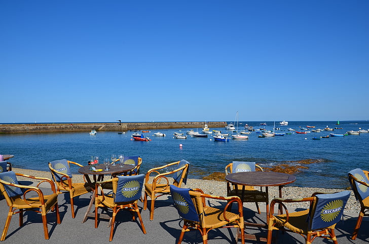 Franţa, Cotentin, icre de omonville, cafea, Restaurantul, pe litoral, vacanta