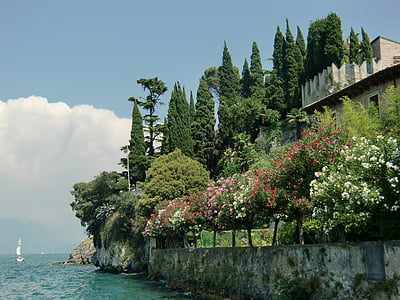 Italië, Bardolino, Garda, vakantie, zee, natuur, zomer
