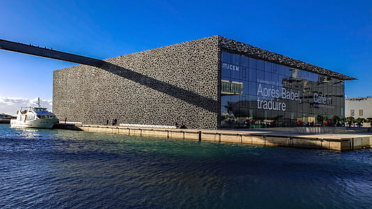 Museum, mucem, bangunan, arsitektur, modern, Desain, Marseille