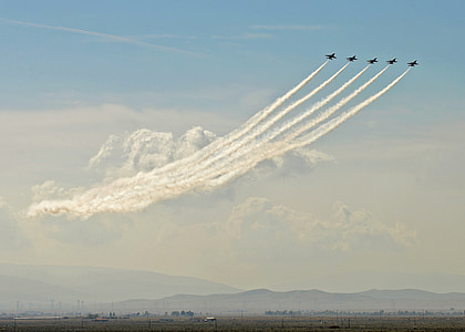 flyguppvisning, Thunderbirds, bildandet, militära, flygplan, jets, f-16