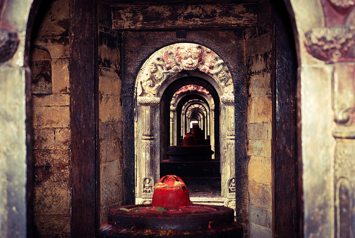 nepal, temple, perspective