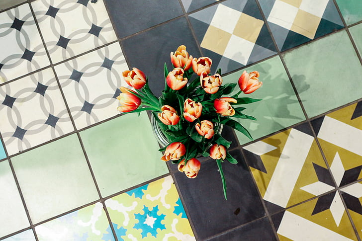 tóm tắt, bó hoa, màu sắc, Trang trí, thiết kế, sàn nhà, Hoa