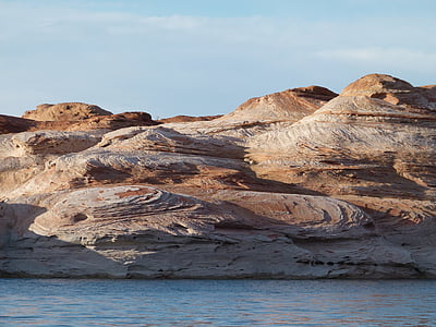 klippeformation, rød, sandsten, naturlige, natur, erosion, ørken