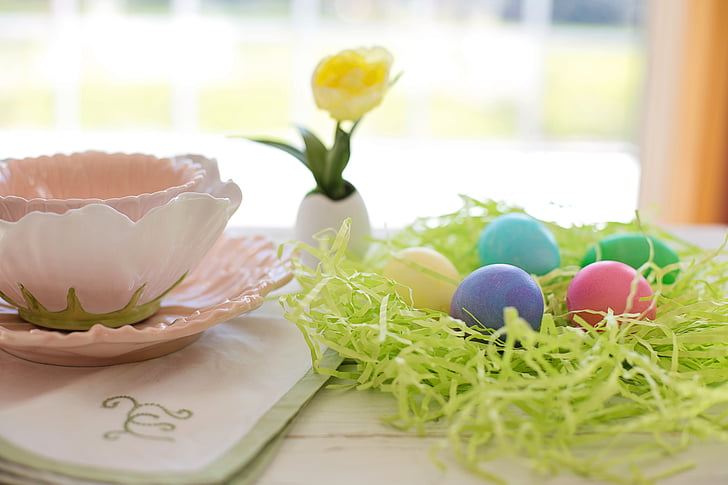 uskrsna jaja, šarene, pastela, Uskrs, odmor, proljeće, Proslava
